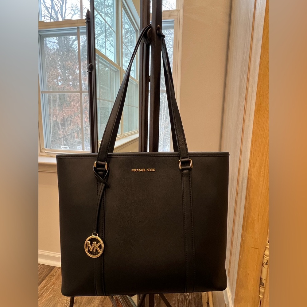 Michael Kors Black Leather Bag
